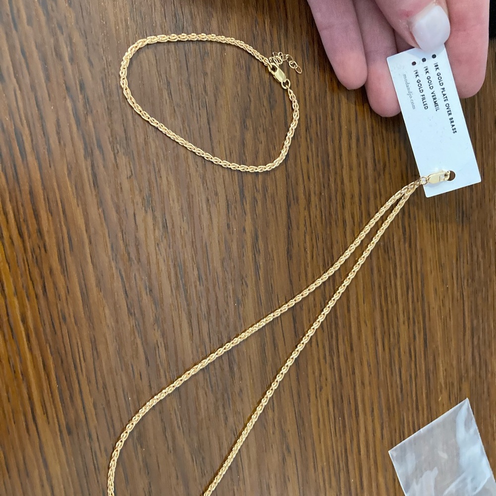 Mod and Jo necklace and bracelet set. Never worn.